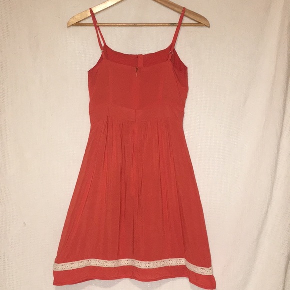 Criss Cross Summer Dress, Orange - Picture 2 of 3
